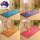 Slip Living Room Floor Toilet Kitchen Bath Mat Bathroom Carpet Chenille Doormat