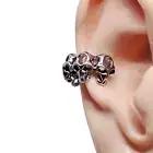 Ear Cuff Skulls Viking Beard Clip On Hair Clip Upper Helix 6 Skull Non-Piercing