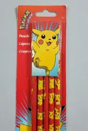Vintage 1999 Pokemon Nintendo 5 Red Pikachu No 2 Pencils New