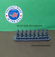 HO Scale Fire Hydrants (16) HO1006