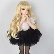 Wig Only 1/4 BJD MSD (7-8) inch Melrose Long Bang Wig (Blonde)