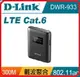 【2021.8 新品上市】D-Link 友訊 DWR-933 4G LTE 可攜式無線路由器Cat.6 LCD螢幕顯示狀態/內建2800mAh充電電池