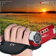 Portable Digital Camcorder with 270° Rotation for Dynamic Videography Capture Stunning Moment(Red)