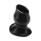 OxBalls Pighole 3 Hollow Butt Plug, Large, Black
