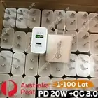 20W PD USB C Fast Charger Adapter QC Block For iPhone Samsung iPad Android Lot