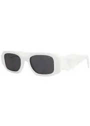 Prada Rectangle-frame Sunglasses - White - One Size One Size