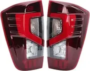1 Set Tail Lights，Compatible for Nissan Navara NP300 2015-2024 Rear Lights Driving Lamp Brake Lamps Reversing Lamps Turn Signal Lamps