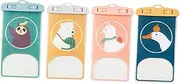 OHPHCALL 4Pcs Phone Bags with Touch Screen Lightweight Sealed Phone Cases for Swimming Beach and Outdoor Activities Random Style Mix for All Phone