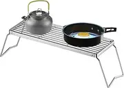Grill Rack - Wire Rack Baking | Stainless Steel Grill Mesh | Portable Cooking Grid Tool | Foldable Fire Pit Stove Griddle For Yard Gathering Backpacking Picnic Fishing Vegetables Mushroom Chicken