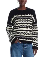 Velvet by Graham & Spencer Maywood Wool Blend Fair Isle Sweater