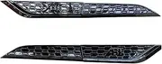 PLKGMLNO Badge Fenders 2pcs RS5 Compatible for Audi RS5 S5 A5 Vent Side Shark Gills Sticker Car Styling(Black ABT Logo)
