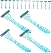 SHERCHPRY 20pcs Mini Travel Razor Supply for Hotel Men's Shaving Kit Facial Hair Remover One Blade Razors for Men Women