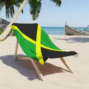 Jamaica Flag Beach Towel | Quality & Long Lasting - 2 Sizes | Gift for Jamaicans
