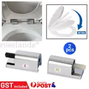 2PCS Replacement Traditional & Contemporary Toilet Fixtures Soft Close Hinges