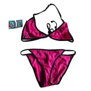 Vintage Paul Frank Womens Bikini, Skurvy From Julius, Pink, Bathing Suit, Small