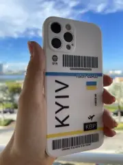 Kyiv Capital Of Ukraine KBP Silicone Case For iPhone 12 Pro Max White Brand New