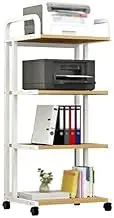 Printer Stand Minimally Designed Office Storage Rack Multi-Layer Floor Standing Mobile Storage Rack Printer Storage Rack Printer Table