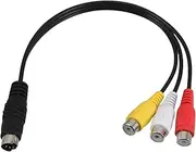CIYODO Av Video Cable S-Video to 3 Adapter Universal Cable for Connecting Tv Projector Monitor Construction