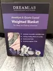 Dream Lab Amethyst and Quartz Crystal Cooling Reversible Weighted Blanket with