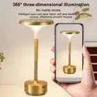 3-Color Adjustable Table Lamp with Stepless Dimmer and 2000mAh Power