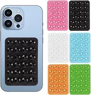 Suction Cup Phone case Holder, Hands-Free Phone Accessory Holder Silicone Sticky Phone Holder, Hands-Free Toy Mirror Shower Phone Holder, Video and Selfie (6 Colors)
