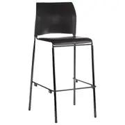 Buro Maxim 4 Leg Barstool Black Powdercoat Frame Stool