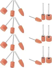 OSALADI 45pcs Abrasive Stone Grinding Head Set Sanding Tool Polishing Bit Bit Sanding Disc Nail Drill Bit Rotary Tool Bits Rotary Tool Accessories Corundum Chocolate