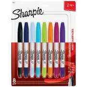 Sharpie Twin Tip Permanent Markers Assorted 8 Pack