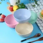 Wheat Straw Dinner Bowl Nordic Colored Cereal Bowls Kitchen Tableware