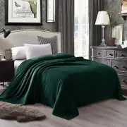 King Size Flannel Fleece Velvet Plush Bed Blanket as Bedspread, Coverlet, Bed Co
