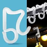 Holiday Light Clips Christmas Light Clips Outdoor Hang Gutter Hooks for Christmas Decoration String Lights Weatherproof Outdoor Lights Clips for Halloween Xmas(100 Pieces)