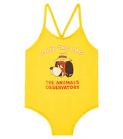 [The Animals Observatory] The Animals Observatory Octopus printed swimsuit Y 6 yellow