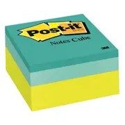 Post-it Cube Notes 400 Sheets 76x76mm (Green Wave)