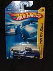 2008 013 New Models Custom '62 Chevy Pickup Blue with Surfboard in Bed 1:64 Scale by Hot Wheels