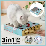 Cat Toy Whack-a-Mole Cat Scratching Board Corrugated Cardboard Scratching Pad AU