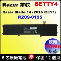 在飛比找Yahoo!奇摩拍賣優惠-Razer 雷蛇 RZ09-0195 原廠 電池 BETTY