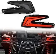 SAUTVS X3 Tail Lights Assembly, LED Smoked Black Taillights Rear Brake Stop Lights Tail Lamps for Can-Am Maverick X3 XDS XRS Max Turbo R 2017-2024 Accessories (2PCS, 710004744)