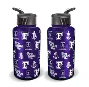 AFL Flip Drink Bottle 1L - Fremantle Dockers - BPA Free - Water Bottle