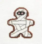 Laura Love Designs Mummy Cookie Ornament Handpainted Needlepoint Canvas