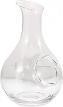 Kichvoe Unique Wine Dispenser Large Glass Decanter Inclined Mouth for Personal or Professional Use
