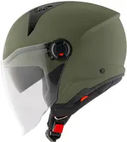 KYT D-City Plain, open face helmet , color: Matt-Dark Green , size: M