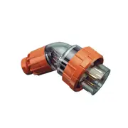 Clipsal 56 Series Plug Top Ip66 Angled 4 Pin 20A 500V Electric Orange - 56PA420-EO
