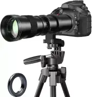 420-800mm Telephoto Zoom Lens Manual EF for Canon EOS Rebel T3 T8i 5D 6D 7D SLR
