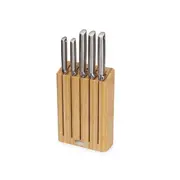 Joseph Joseph Elevate Steel Knives Bamboo 5-Piece Knife Block Set