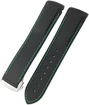 [SKXMOD] Rubber Silicone Watchband 20mm 22mm For Omega Seamaster GMT Diver 300 Speedmaster Watch Strap