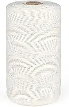 JijAcraft 1476 Feet Cotton Butchers Twine, 1.5mm Beige Macrame Cord, 100% Cotton Food Safe Kitchen Cooking String for Crafts, Gift Wrapping
