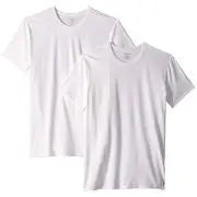 【Calvin Klein 凱文克萊】2022男時尚棉質圓領白色短袖內衣2件組-網