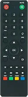 AULCMEET Replacement Remote Control Compatible with Macwick Smart Digital Satellite TV Box Receiver DVB-T2 Decoder 1080P H265 HEVC PVR DVB Receiver Box