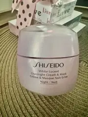 SHISEIDO White Lucent Overnight Cream & Mask 75ml/2.6 Oz New
