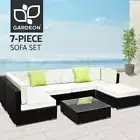Gardeon 6 Seater Outdoor Lounge Furniture Wicker Set Sofa Rattan Modular Setting
